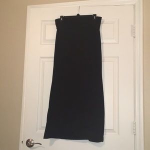 Black maxi skirt